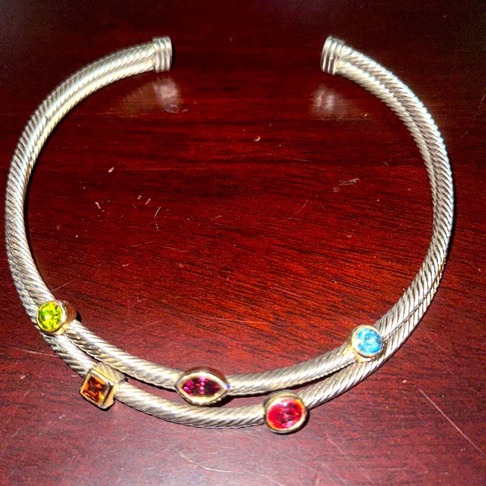 Silver and Rhinestone Necklace